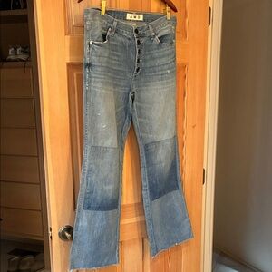 AMO Flare Jeans in Classic Blue